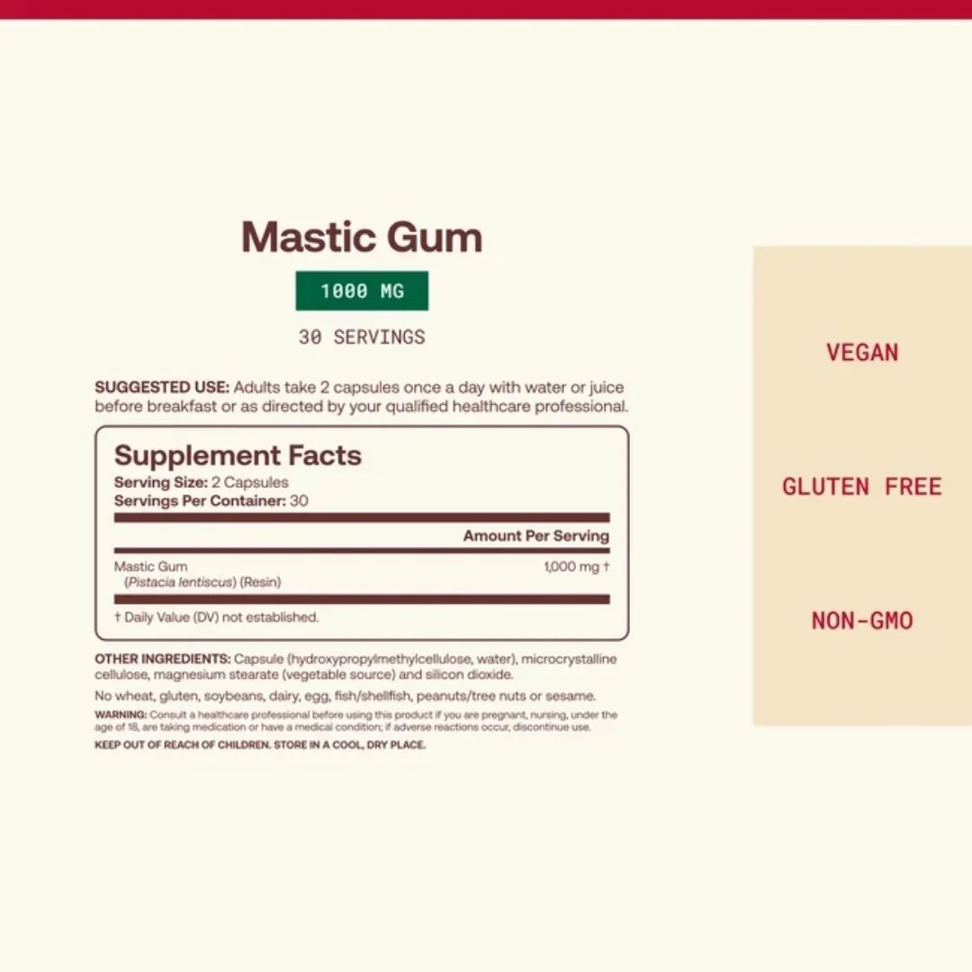 MASTIC GUM / 500 mg / SUOLISTOLLE / 60 vkaps. - Image 5